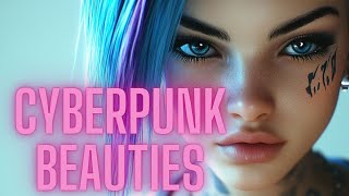 Cyberpunk Beauties: Futuristic AI-Created Girls in Stunning Sci-Fi Worlds