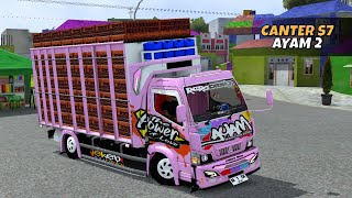 Mod bussid terbaru v4.0.4 | truk canter s7 ayam 2