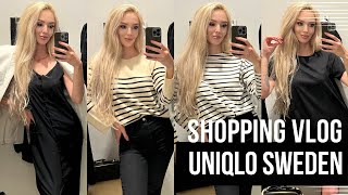 SHOPPING VLOG UNIQLO STOCKHOLM| ОБЗОР ЦЕН, ШОППИНГ С ПРИМЕРКОЙ