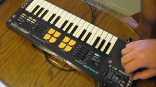 Bent Casio SK-5 Sampling Keyboard demo - mystery machine!