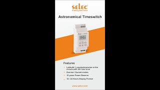 Selec Astronomical Time Switch ATS2M1-1:  Features and Applications