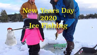 Spearing Snowman Ice Fishing New Years 2020