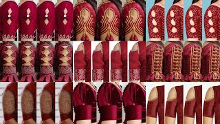 💃maroon colour blouse designs/maroon blouse designs/blouse design/sleeve design/blouse hand designs