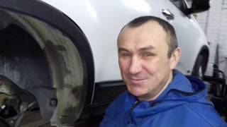 Kia Sorento 2012 замена задних тормозных колодок ножника (ручника). #АлексейЗахаров. Авторемонт