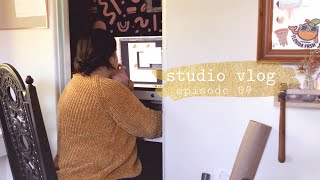 Studio Vlog 09 - working on etsy shop, branding + products