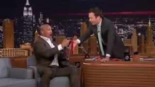 The rock uses the sus emote