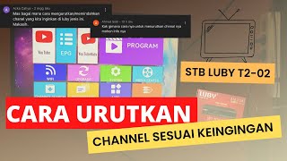 Cara Mengurutkan Channel TV Digital Menggunakan STB Luby dvb t2-02 || Kata Lensa