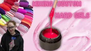 Mixing Custom Hard Gels | Mixing Colored Gels  | Nail art Supplies