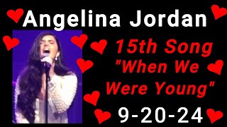 15th Song "When We Were Young" Angelina Jordan Sings this  song With Her Heart and Soul touching us!