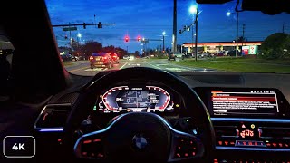 POV NIGHT CRUISE IN MY BMW M340i - [4K] LOW LIGHT