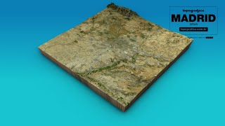 MADRID TOPOGRAFICA 3D MAP