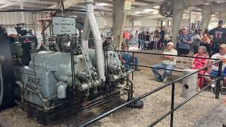 Page Oil Engine AIR START Running On Left Cylinder First  Midwest Old Threshers 4k 8-31-2024 Sat