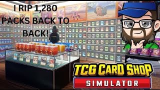 I Opened 1,280 Epic Purple Tetramon Packs IN A ROW in TCG Card Shop Simulator!! HUGE HITS!