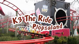 K3 The Ride & POV (back row!) - Plopsaland 2023 ft. Inverting Coasters!