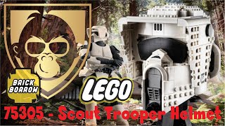 Lego Set 75305 - Scout Trooper Helmet from Star Wars *** Speed Build and Review ***