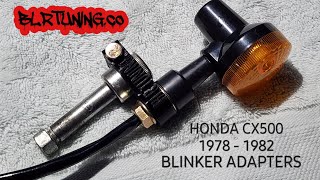 HONDA CX500 BLINKER ADAPTERS by BLR TUNING