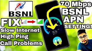 70 Mb/s Speed Bsnl Internet Settings Bsnl Network Problem Bsnl Net Speed Bsnl Apn Setting Fast Speed