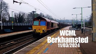 Trains at BERKHAMSTED ( WCML), 11/03/2024