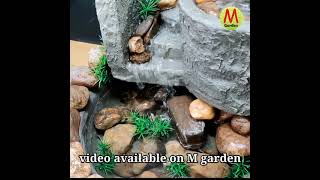 M garden waterfall fountain video