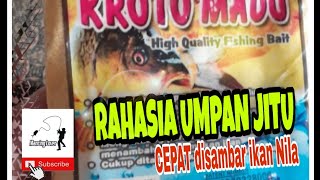 Rahasia umpan jitu | Racikan dahsyat agar cepat disambar ikan nila