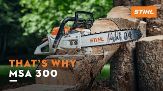 STIHL MSA 300 cordless chainsaw | That's why