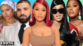 Drake Wants Nicki on His Album! Latto Shades Nicki‼️Cardi Getting Hexd! & YungMiami ☕️