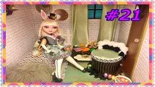 BUNNY BLANC Bed & Dorm Room Doll House Video TOUR & How To Make Bed TUTORIAL #21 ~EVER AFTER HIGH~