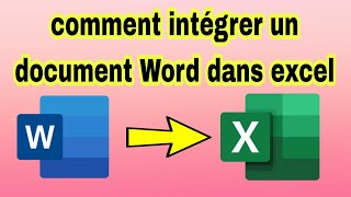 ouvrir le fichier word sur excel