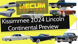 Mecum Kissimmee 2024 - 1960s Lincoln Continental Preview