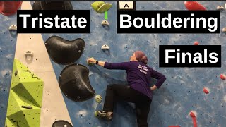 Tristate Bouldering Finals 2019 (Rock Climbin' Grandma competes)