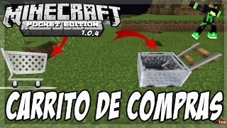 ¡COMO HACER CARRITOS DE COMPRA EN MINECRAFT PE 1.0.4!! | CARRITO DE COMPRAS SIN MODS, SIN ADDONS !!!