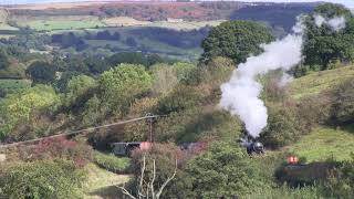 LNER Class B1 No.1264  southbound freight at Green End [NYMR 2019]