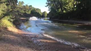 Running Shallow.  Alweld 150 Mercury outboard jet on the Gasconade River.