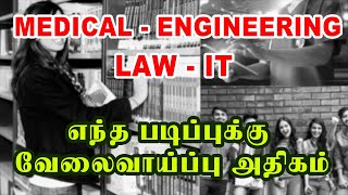 வேலைவாய்ப்பு கொட்டிக்கிடக்கும் படிப்பு எது? | LAW - IT - MEDICAL - ENGINEERING