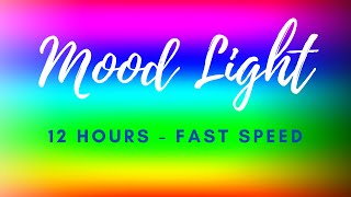 12 hours smooth color changing mood led light - color screensaver - medium speed