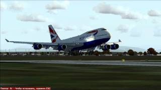 Boeing 747 B A   Landing in Vancouver