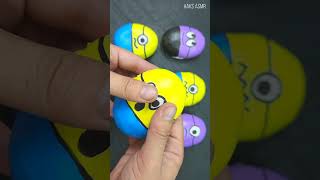 shorts Clay Cracking Guess The Color Minions 1 ASMR