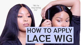 HOW TO: Long Lasting Lace Wig Application | Summer + sweat proof