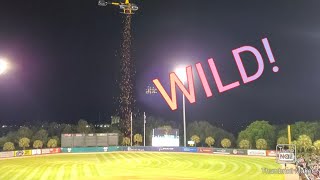 Helicopter Drops 5000 Balls Onto Baseball Feild