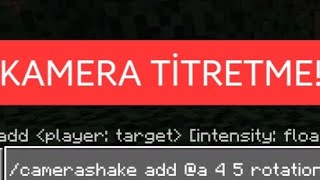 MINECRAFT BEDROCK'IN EN İYİ TROLL KOMUTLARINDAN BİRİ: CAMERASHAKE