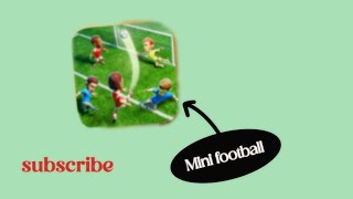 I'm play mini football ⚽