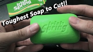 Irish Spring Soap Cutting Shaving [ No Talking ] ASMR that Smells Great !