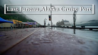 My Last Visit in Juneau Cruise Port. It’s Raining and Cold. Try to be Cinematic😆