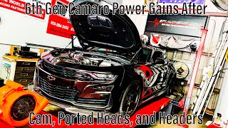 2019 SS Camaro Power Gains after heads, cam, headers, and tune.