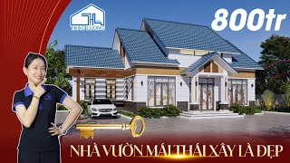 MẪU NHÀ MÁI THÁI SÂN VƯỜN ĐẸP HÀ NỘI - ĐỘC ĐÁO VÀ ĐẦY ĐỦ TIỆN NGHI | THAO LUONG HOME