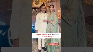 Sonam Kapoor with husband Anand ahuja celebrating karwa chaut #sonamkapoor #arzookhantalks