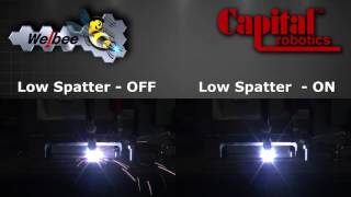 Welding using a Welbee - Low Spatter Mode Comparison