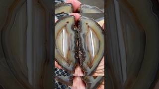 Epic Brazilian agate cut & exposed!