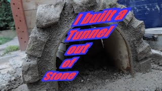 I built a tunnel out of stone and it failed for small pond.