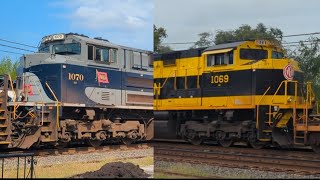 Trains In Macungie, PA w/ NS 1069, NS 1070, & UP